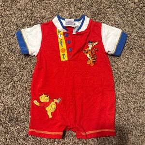 Disney Red Kids One Piece Bodysuit
